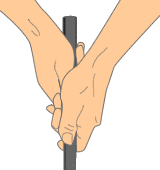 クロスハンドグリップ