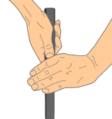 片山晋呉式グリップ